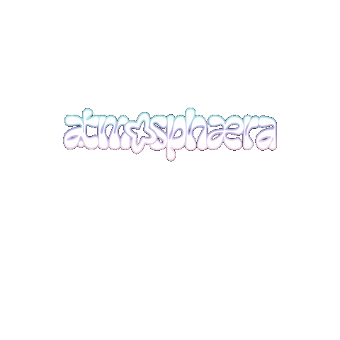 atmosphaera giphygifmaker bouncing gradient wordmark Sticker