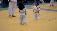 Adorable Three-Year-Old Girls’ First Judo Fight