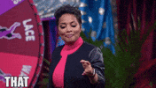 Reality TV gif. Host from Marriage Boot Camp puts a hand out and touches it gently to her heart as she says, "That made my heart flutter."