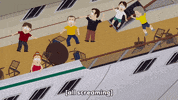 fear falling GIF by South Park 