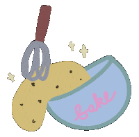 reginaawang cake chef baking cookies Sticker