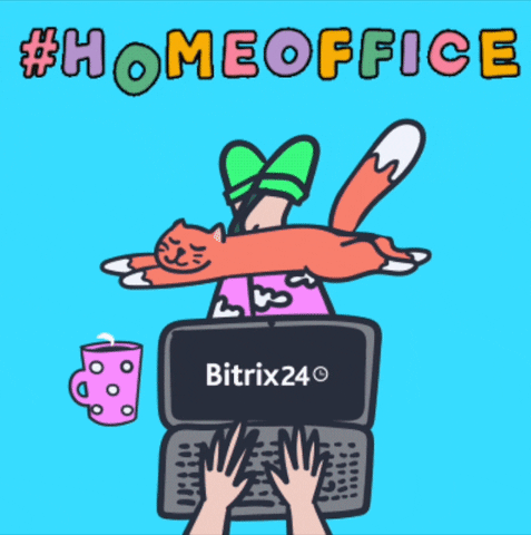 Work From Home GIF by Bitrix24