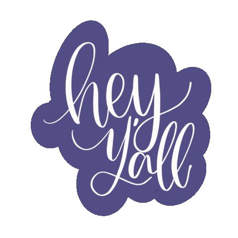 Texas Hand Lettered Sticker