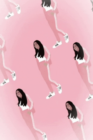 duannemarquesbruno giphygifmaker illustration pink adidas GIF