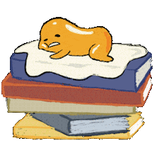 pupuren books egg sanrio bookworm Sticker