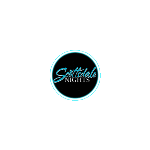 Circle Round Sticker by Scottsdale Nights