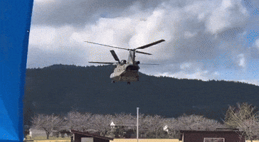 Military Helicopter Delivers Aid to Residents After Deadly Earthquake