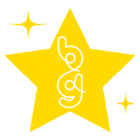 Yellow Star Sticker by Bubblegum Balloons