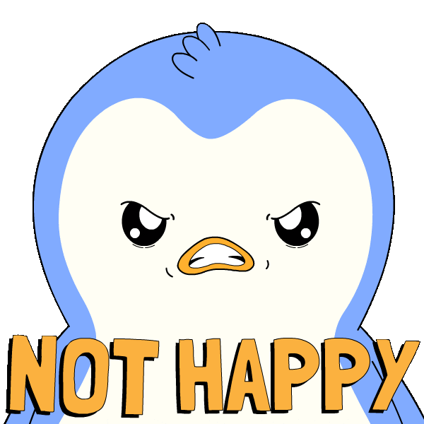 Angry Fight Sticker by Pudgy Penguins