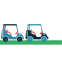 GOLFNL golf golfing golfcart wagen Sticker