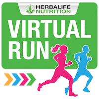 Virtual Run Get Moving Sticker by Herbalife Nutrition Philippines