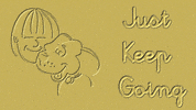 Just Keep Going Gold Star GIF by Positively Pets