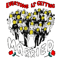 celebration wedding Sticker by Percolate Galactic