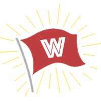 wearewordaful flag w wordaful Sticker