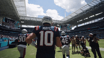 Football Run Out GIF by New England Patriots