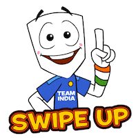 swipe up team india Sticker by Hike Messenger