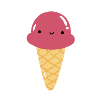 Melting Ice Cream Sticker by Littlecece