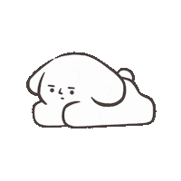Sad Tired Sticker