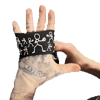 Stickman Hand Wrap Sticker by The Boxing Fitness Gym