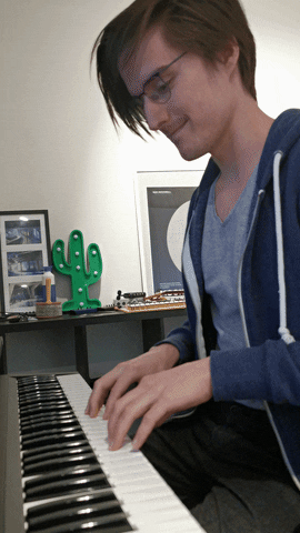 Piano Player Beethoven GIF by Hunchback Music