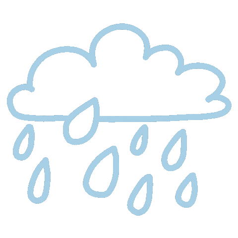 Sad Rain Sticker