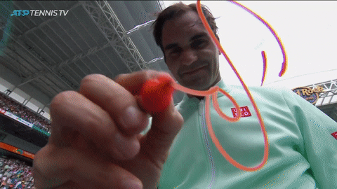 happy roger federer GIF by Tennis TV