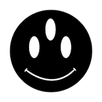 Happy Black And White Sticker by Magnus Snickars