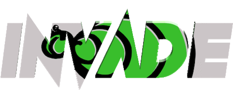 3D Invade Sticker by La Plaga