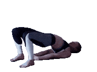 Setu Bandha Sarvangasana Baptiste Yoga Sticker by Jennifer @ All Y'All Yoga