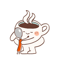 Happy Coffee Sticker by CGTN V-Studio