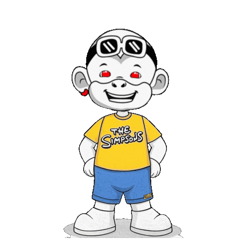 Homer Happy Sticker by Zhot Shop