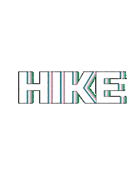 Walking Hiking Sticker