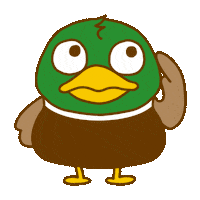 Wink Duck Sticker