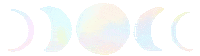 Rainbow Moon Sticker