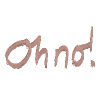 Excited Oh No Sticker