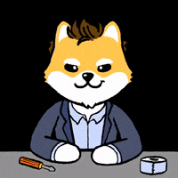 DogelonMars dog meme space crypto GIF