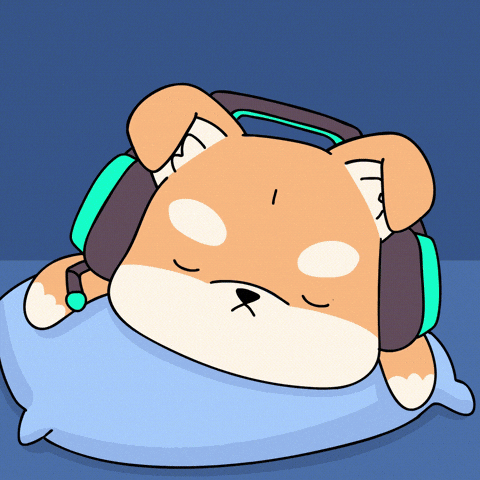 Tired Good Night GIF by WUFFI