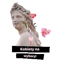kobietynawybory wybory kwiaty kobiety rzezba Sticker