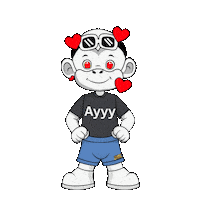 Animated Gif White Monkey Sticker by Zhot