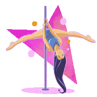 Dance Stretching Sticker by monkeylabonlinestudio