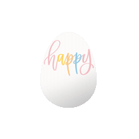 bowtotoecrafts easter egg happy easter easter egg Sticker