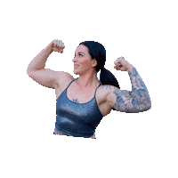 Strong Woman Flex Sticker by Christy Senay