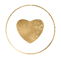 Heart Gold Sticker