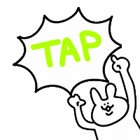 Rabbit Tap Sticker