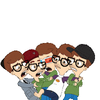 Big Mouth Glasses Sticker by Big Mouth Netflix