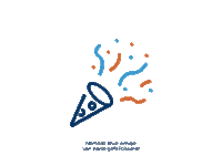 Zwijndrecht Partypopper Sticker by Blue Amigo