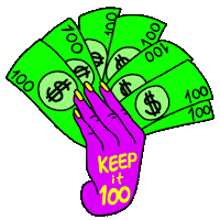 Like A Boss Money Sticker by Laura Arango