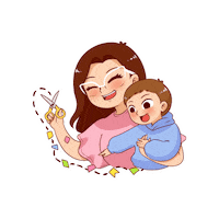 rincondeideas mama emprender cortar mama emprendedora Sticker