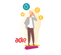 association_adie instagram like facebook twitter Sticker