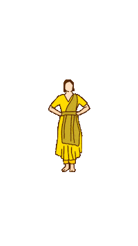 Dancing Girl Art Sticker